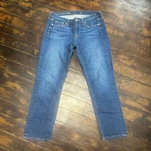 J Crew 28 matchstick straight leg preppy minimalist jeans